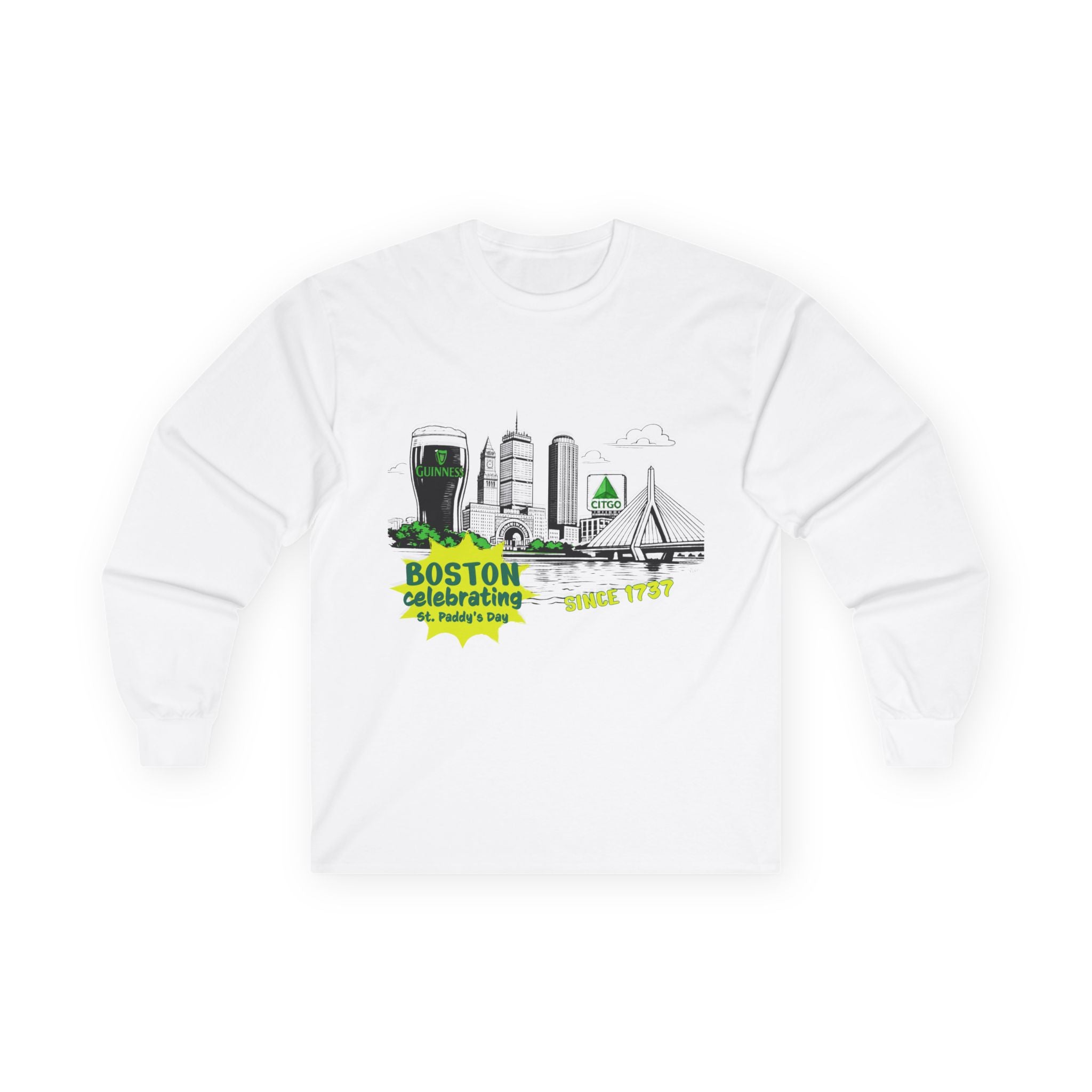 Fun Boston St Patrick's Day Long Sleeve Shirt